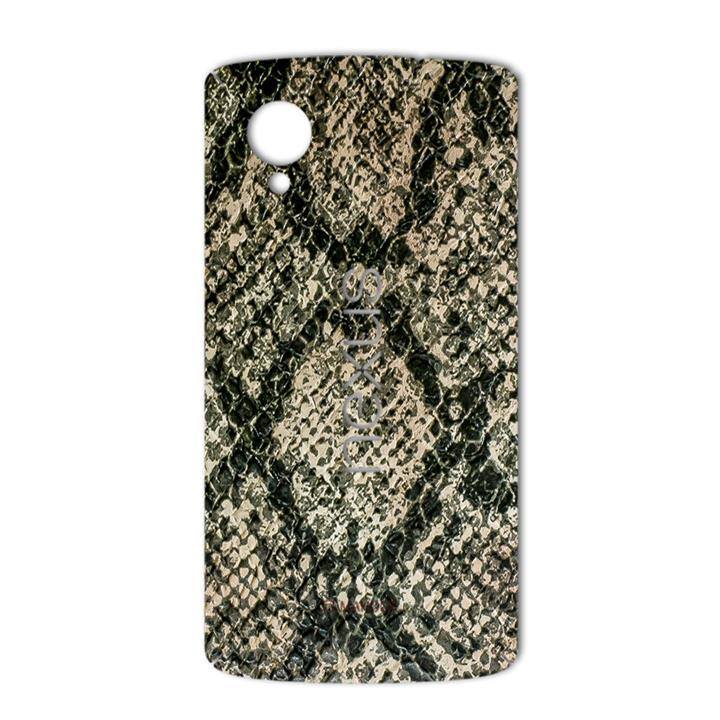 برچسب تزئینی ماهوت مدلJungle-python Texture مناسب برای گوشیGoogle Nexus 5 MAHOOT Jungle-python Texture Sticker for Google Nexus 5